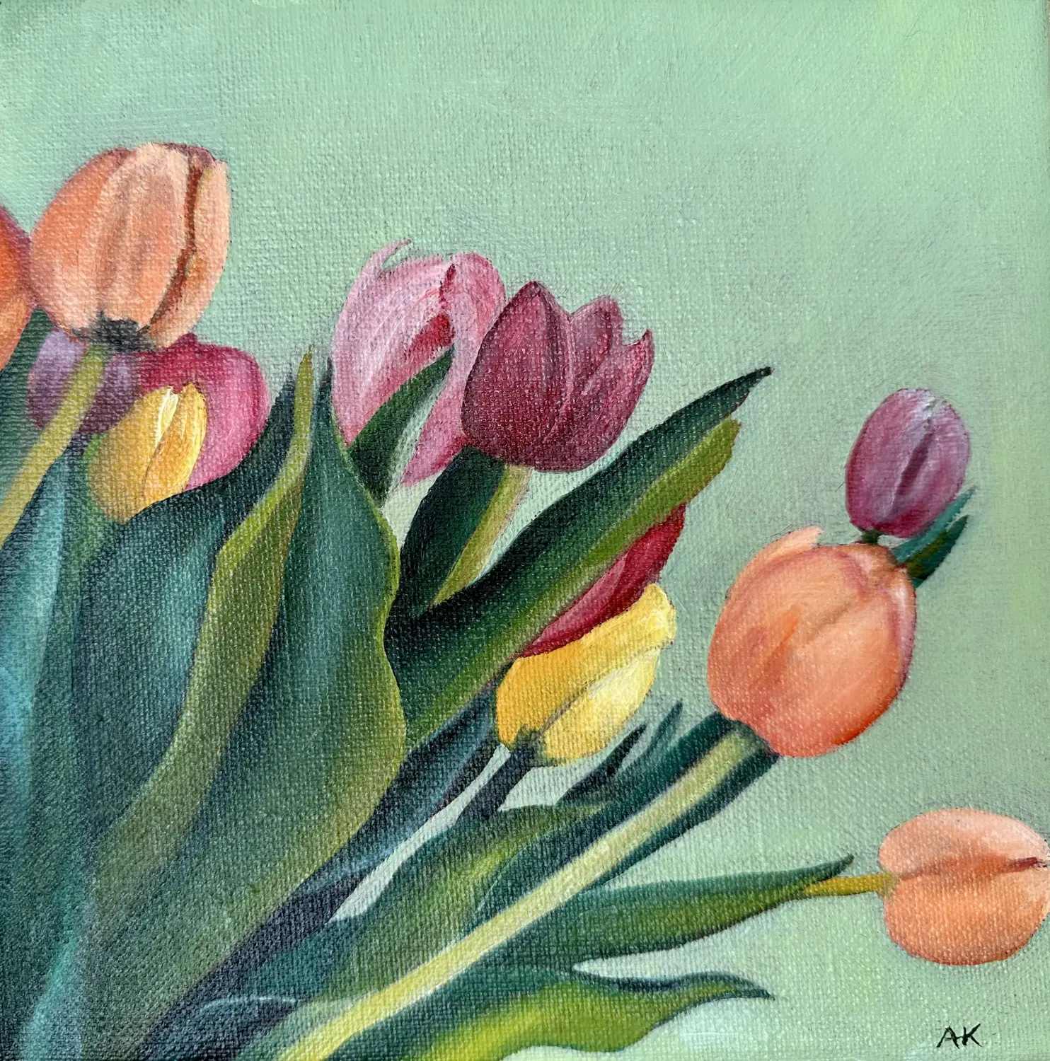 Blumengemälde von Anette Knipphals 